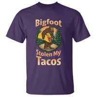 Funny Bigfoot Stole My Tacos T Shirt Sasquatch Taco Lover