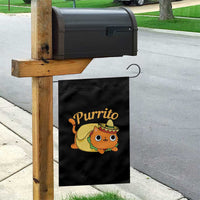 Funny Burrito Lover Gift Garden Flag Purrito Cat - Wonder Print Shop