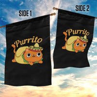 Funny Burrito Lover Gift Garden Flag Purrito Cat - Wonder Print Shop