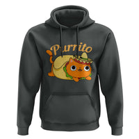 Funny Burrito Lover Gift Hoodie Purrito Cat - Wonder Print Shop