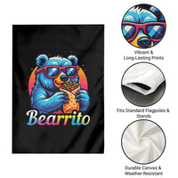 Mexican Food Lover Gift Garden Flag Funny Bearrito - Wonder Print Shop