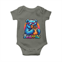 Mexican Food Lover Gift Baby Onesie Funny Bearrito - Wonder Print Shop