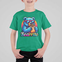 Mexican Food Lover Gift T Shirt For Kid Funny Bearrito - Wonder Print Shop