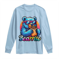 Mexican Food Lover Gift Long Sleeve Shirt Funny Bearrito - Wonder Print Shop