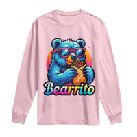 Mexican Food Lover Gift Long Sleeve Shirt Funny Bearrito - Wonder Print Shop