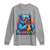Mexican Food Lover Gift Long Sleeve Shirt Funny Bearrito - Wonder Print Shop