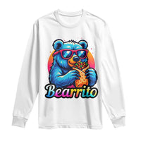 Mexican Food Lover Gift Long Sleeve Shirt Funny Bearrito - Wonder Print Shop