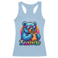 Mexican Food Lover Gift Racerback Tank Top Funny Bearrito - Wonder Print Shop