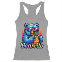 Mexican Food Lover Gift Racerback Tank Top Funny Bearrito - Wonder Print Shop