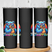 Mexican Food Lover Gift Skinny Tumbler Funny Bearrito