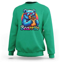 Mexican Food Lover Gift Sweatshirt Funny Bearrito - Wonder Print Shop