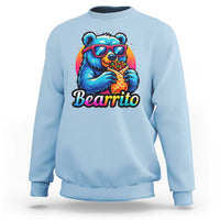 Mexican Food Lover Gift Sweatshirt Funny Bearrito - Wonder Print Shop