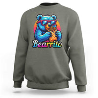 Mexican Food Lover Gift Sweatshirt Funny Bearrito - Wonder Print Shop