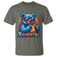 Mexican Food Lover Gift T Shirt Funny Bearrito - Wonder Print Shop