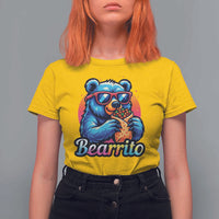 Mexican Food Lover Gift T Shirt For Women Funny Bearrito - Wonder Print Shop