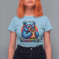 Mexican Food Lover Gift T Shirt For Women Funny Bearrito - Wonder Print Shop