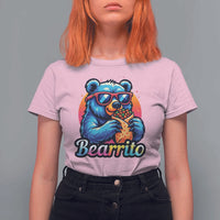 Mexican Food Lover Gift T Shirt For Women Funny Bearrito - Wonder Print Shop