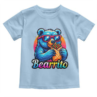 Mexican Food Lover Gift Toddler T Shirt Funny Bearrito - Wonder Print Shop