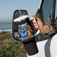 Mexican Food Lover Gift Tumbler With Handle Funny Bearrito