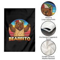 Burrito Lover Gift Garden Flag Funny Bearrito - Wonder Print Shop