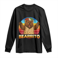 Burrito Lover Gift Long Sleeve Shirt Funny Bearrito - Wonder Print Shop