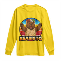 Burrito Lover Gift Long Sleeve Shirt Funny Bearrito - Wonder Print Shop