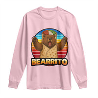 Burrito Lover Gift Long Sleeve Shirt Funny Bearrito - Wonder Print Shop