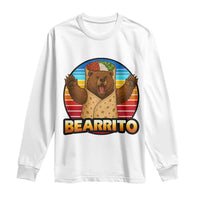 Burrito Lover Gift Long Sleeve Shirt Funny Bearrito - Wonder Print Shop