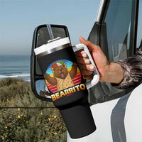 Burrito Lover Gift Tumbler With Handle Funny Bearrito