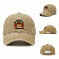 Burrito Lover Gift Washed Cotton Baseball Cap Funny Bearrito