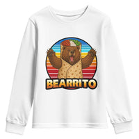 Burrito Lover Gift Youth Sweatshirt Funny Bearrito - Wonder Print Shop