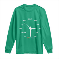 Sarcastic Work Humor Long Sleeve Shirt I Do Not Have The Time Or The Crayons - Wonder Print Shop
