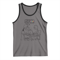 I Do Not Have The Time Or The Crayons To Explain Tank Top Funny Office Quote - Wonder Print Shop