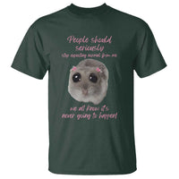 Funny Hamster Meme T Shirt People Should Stop Expecting Normal Humor Gift - Wonder Print Shop