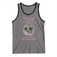 Funny Hamster Meme Tank Top People Should Stop Expecting Normal Humor Gift - Wonder Print Shop