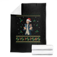 George Washington 67 Meme Throw Blanket Funny Christmas Ugly Sweater Gift - Wonder Print Shop