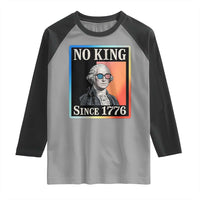 George Washington No Kings Since 1776 Raglan Shirt Funny Political Meme Gift - Wonder Print Shop