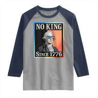 George Washington No Kings Since 1776 Raglan Shirt Funny Political Meme Gift - Wonder Print Shop