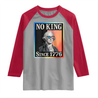 George Washington No Kings Since 1776 Raglan Shirt Funny Political Meme Gift - Wonder Print Shop