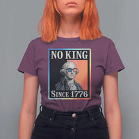 George Washington No Kings Since 1776 T Shirt For Women Funny Political Meme Gift - Wonder Print Shop
