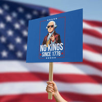 Funny George Washington No Kings 1776 Meme Vintage Gift Protest Sign - Wonder Print Shop