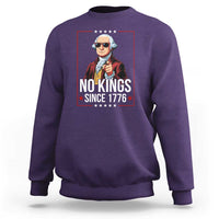 Funny George Washington No Kings 1776 Meme Vintage Gift Sweatshirt - Wonder Print Shop