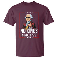 Funny George Washington No Kings 1776 Meme Vintage Gift T Shirt - Wonder Print Shop