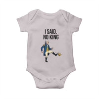 George Washington Kicking Crown Baby Onesie Funny No Kings Meme Gift - Wonder Print Shop