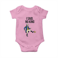 George Washington Kicking Crown Baby Onesie Funny No Kings Meme Gift - Wonder Print Shop