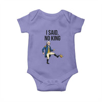 George Washington Kicking Crown Baby Onesie Funny No Kings Meme Gift - Wonder Print Shop