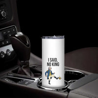 George Washington Kicking Crown Skinny Tumbler Funny No Kings Meme Gift - Wonder Print Shop