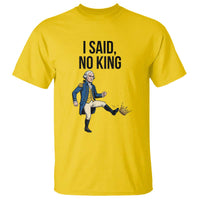 George Washington Kicking Crown T Shirt Funny No Kings Meme Gift - Wonder Print Shop
