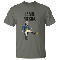 George Washington Kicking Crown T Shirt Funny No Kings Meme Gift - Wonder Print Shop