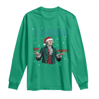 Funny George Washington I Said No Kings Long Sleeve Shirt Christmas Patriotic Gift - Wonder Print Shop